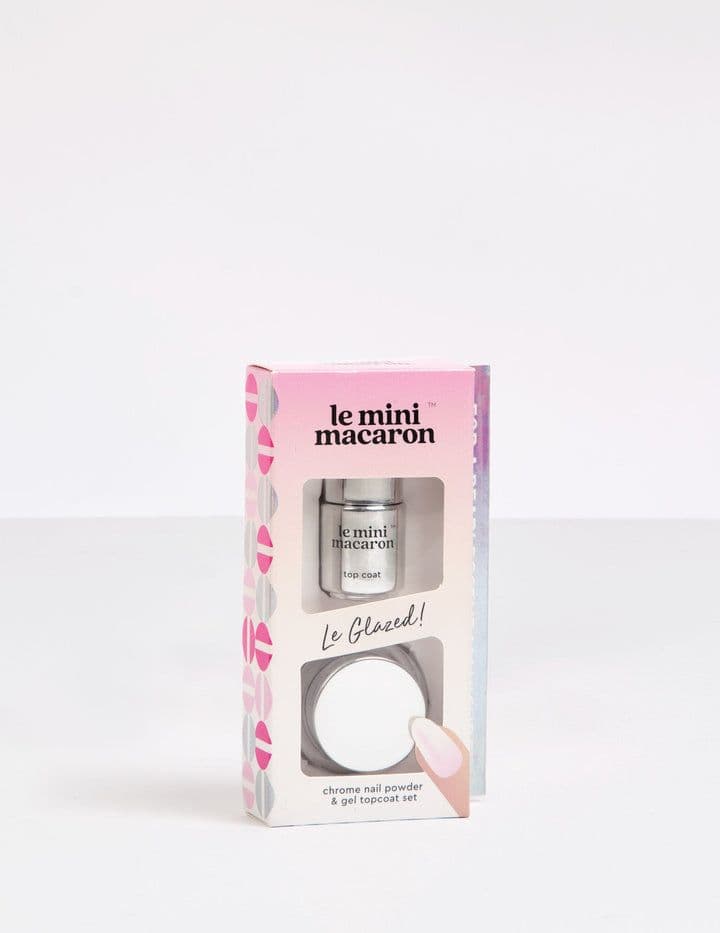 Chrómový set s práškom a topcoat Le Glazed