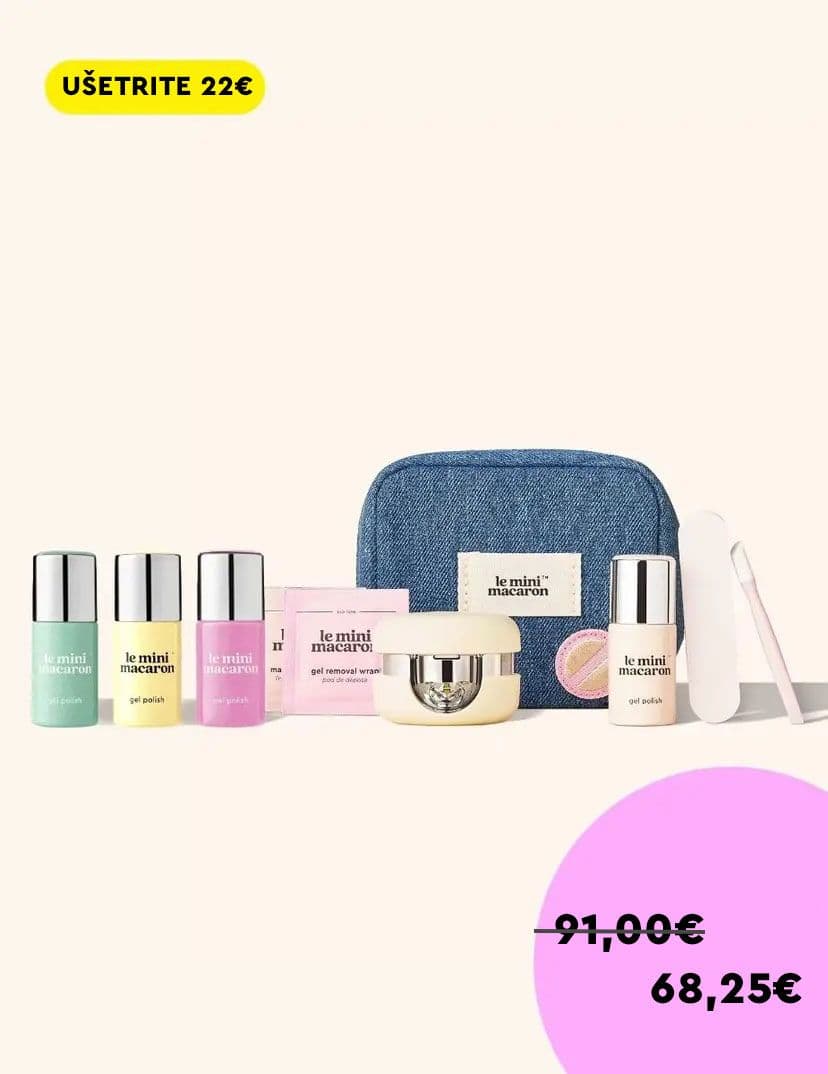 Zvýhodnený balík - Sada na manikúru Travel kit + 3 gélové laky