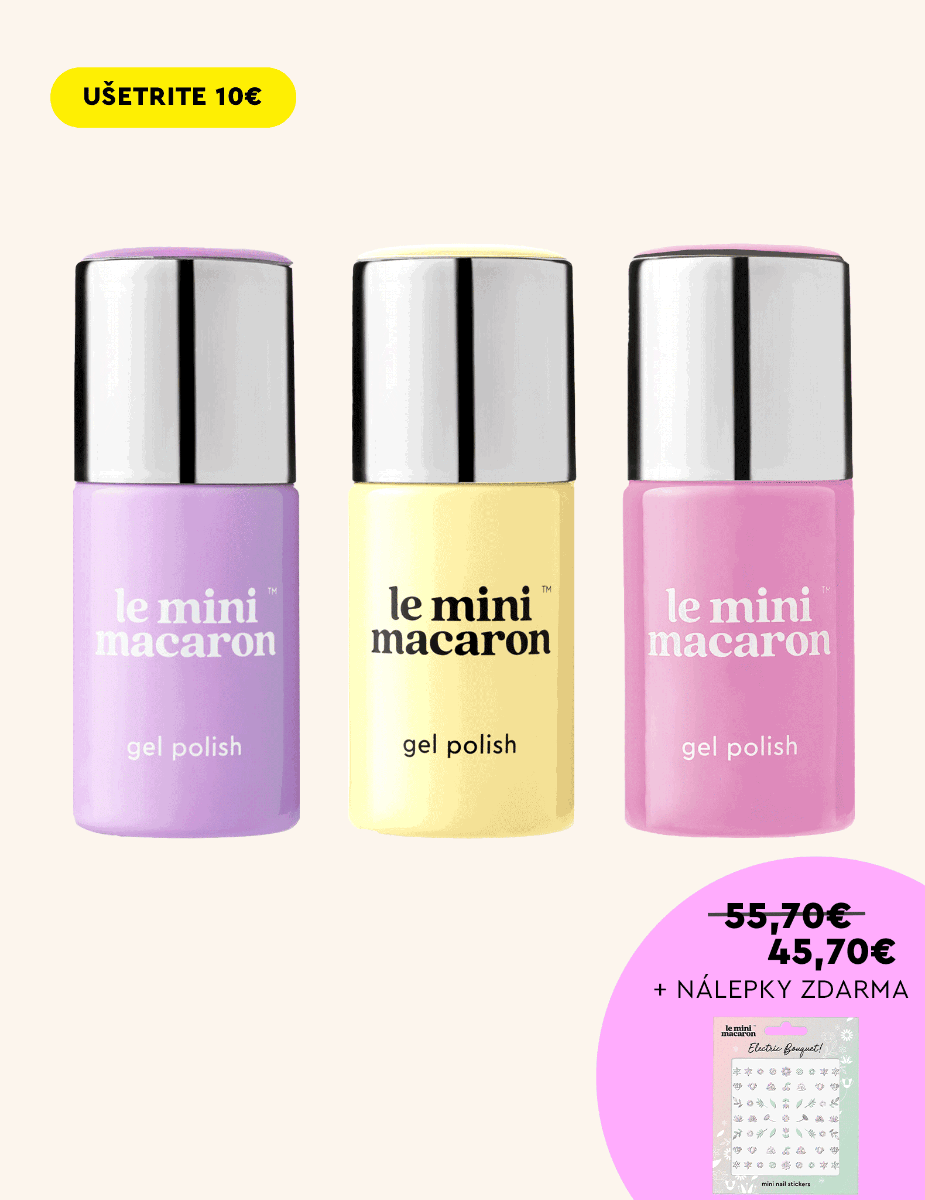 3 Gélové laky + Nálepky