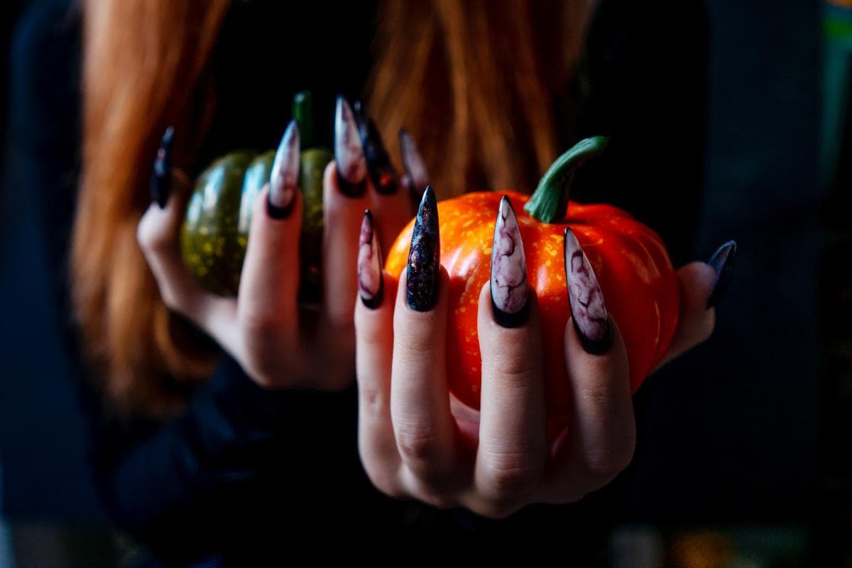 Halloweenske nechty doma